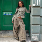 Vintage Military Cropped Jacket