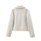 Cropped Utility Zip Jacket