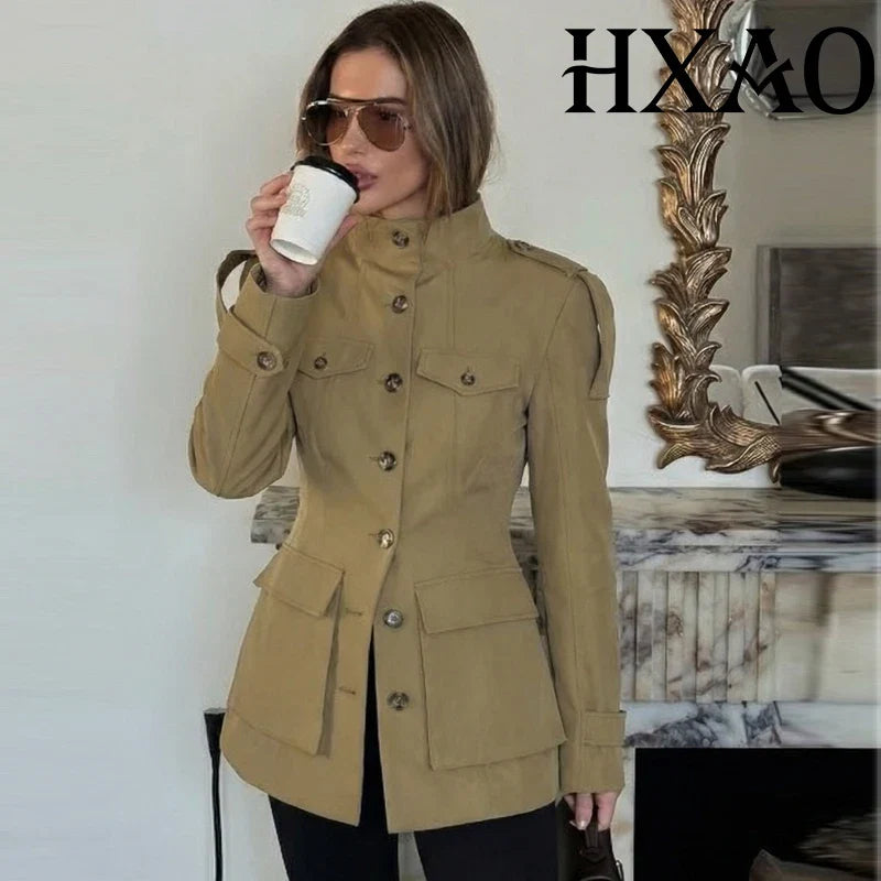 Structured Utility Pocket Jacket