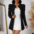 Silver Speckle Puff Sleeve Jacket