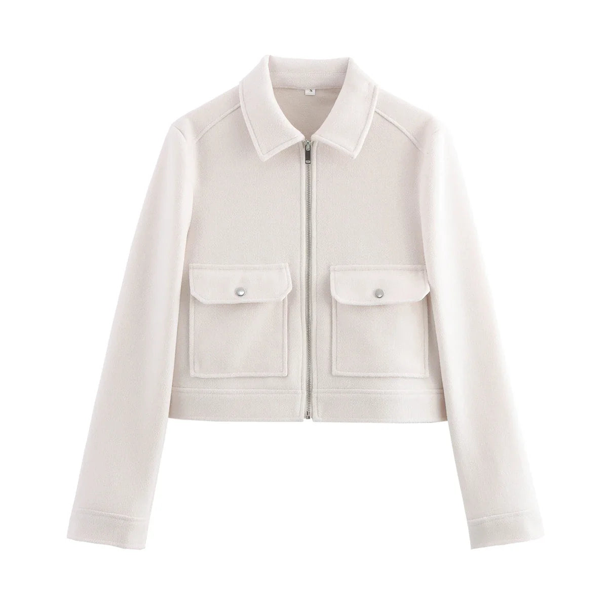 Cropped Utility Zip Jacket